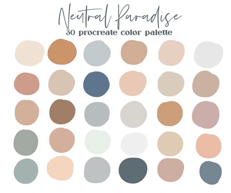 Light and Neutral Color Palette